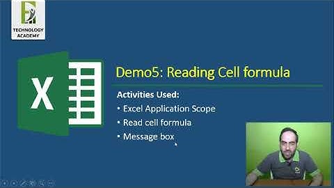 Excel Automation using UiPath | Part #12 | Reading Cell Formula | Theory