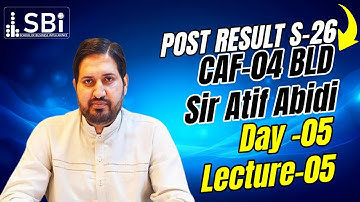 CAF-04 BLD (Claw Only )POST BY SIR ATIF ABIDI (LECTURE 5(14 NOV)