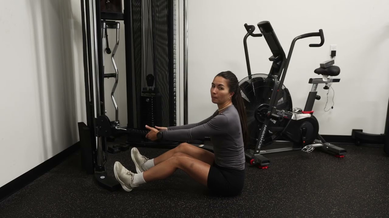 Seated Row Exercise Demo