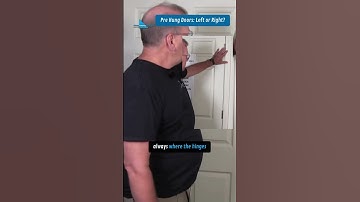 Pre Hung Doors: Left or Right? Bob Explains! 🚪🔧