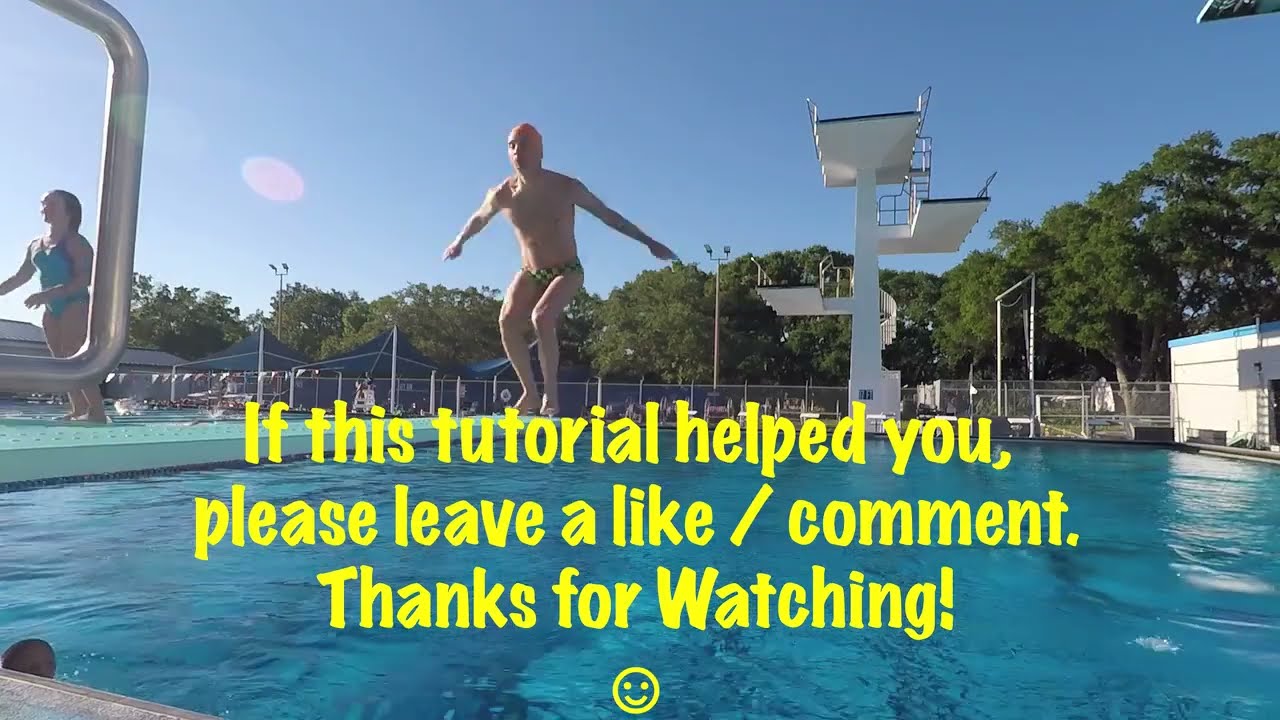 [TEMP REPOST] How to Back Flip Tutorial on springboard diving board