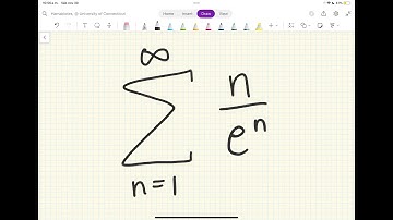 Determine whether the sum from n=1 to infinity of n/e^n converges or diverges
