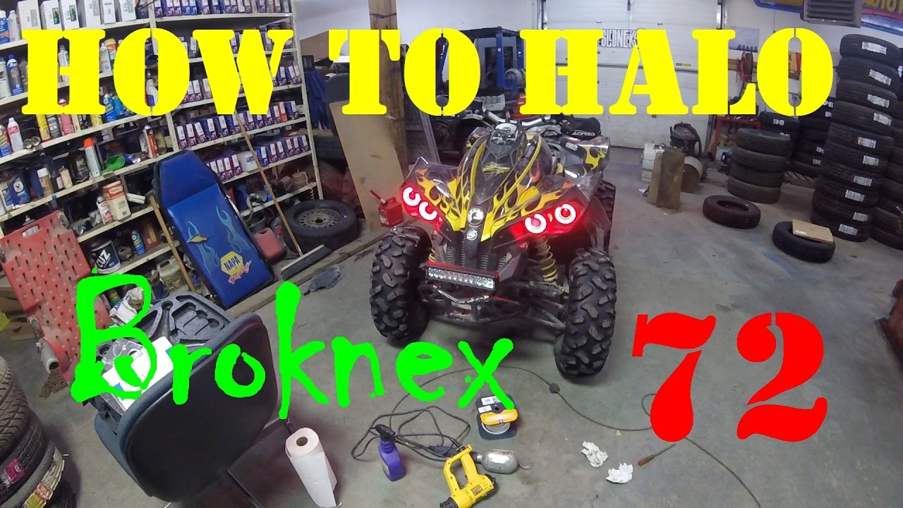 72. How to install Halo Headlight kit on Can-Am Renegade - Broknex Alaska Outdoors