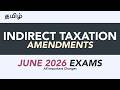 GST Indirect Taxation Amendments CMA Intermediate June 2026 Tamil
