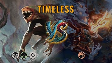 MTG Timeless - Golgari Midrange by saitama VS Mono Red Midrange by Tromd