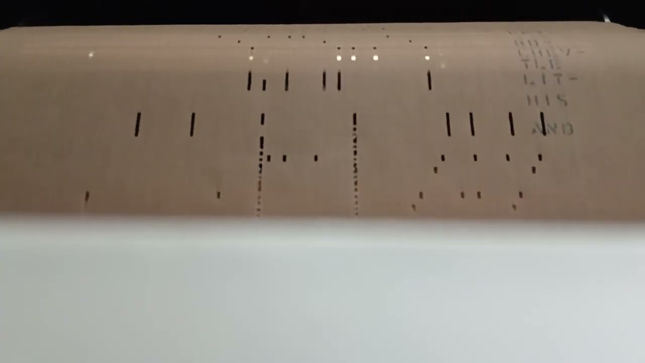 Antique Automobile Songs on QRS player piano roll 