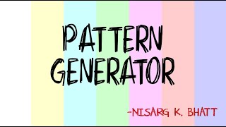 Pattern Generator