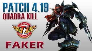 SKT T1 Faker - Zed Quadra Kill