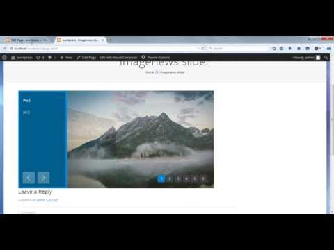 WordPress Image News Slider