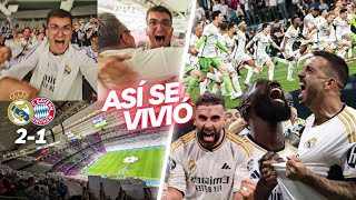 INCREDIBLE !!  REAL MADRID 21 BAYERN MUNICH: FILM FROM THE STANDS OF THE SANTIAGO BERNABÉU STADIUM