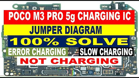 Poco M3 Pro 5g Charging IC Jumper Diagram | Charging Error | Not Charging | Fake Charging Solution