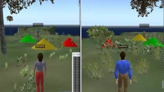 Advanced Virtuality Laboratory - Open Simulator Path Walking Demonstation