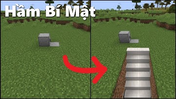 ✔ Cách Làm Đường Hầm SIÊU Bí Mật Để Cất Giấu KHO BÁU Trong Minecraft