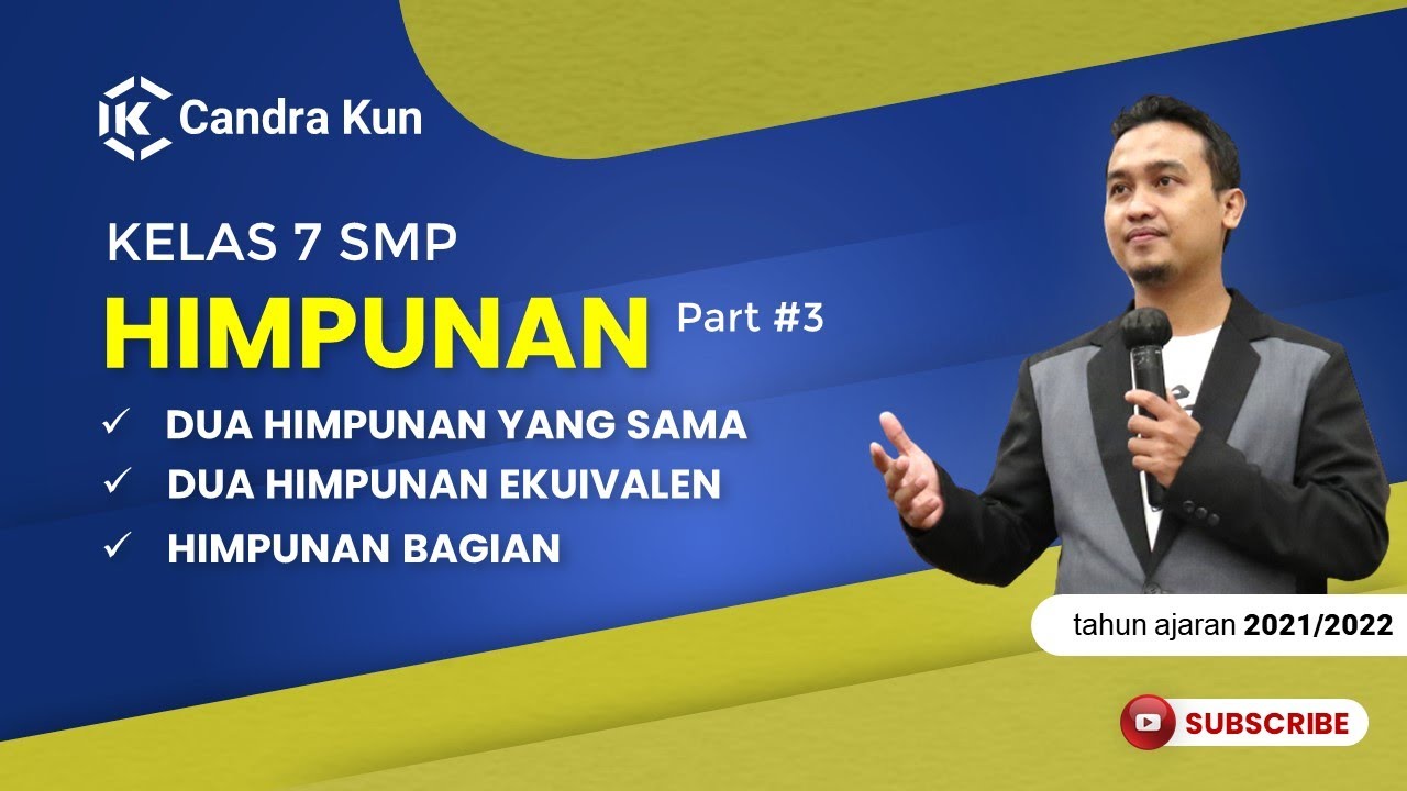 Dua Himpunan Sama dan Ekuivalen, Mentukan Himpunan Bagian - Matematika