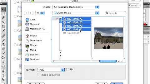 Photoshop CS4  for Mac: Creating panoramas