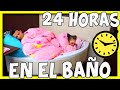 **24 HORAS EN EL BAÑO** ⏰ MARIELA y su papá RITOKER | REWIND 2021 #shorts