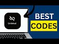 How To Get Best Unlinked Codes 2025 NEW UPDATE Quick Tutorial 2025