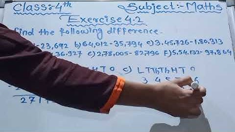 4 Class Mathematics|| Viva Education|| 4 Subtraction|| Exercise 4.2|| Easy explanation in hindi 👍