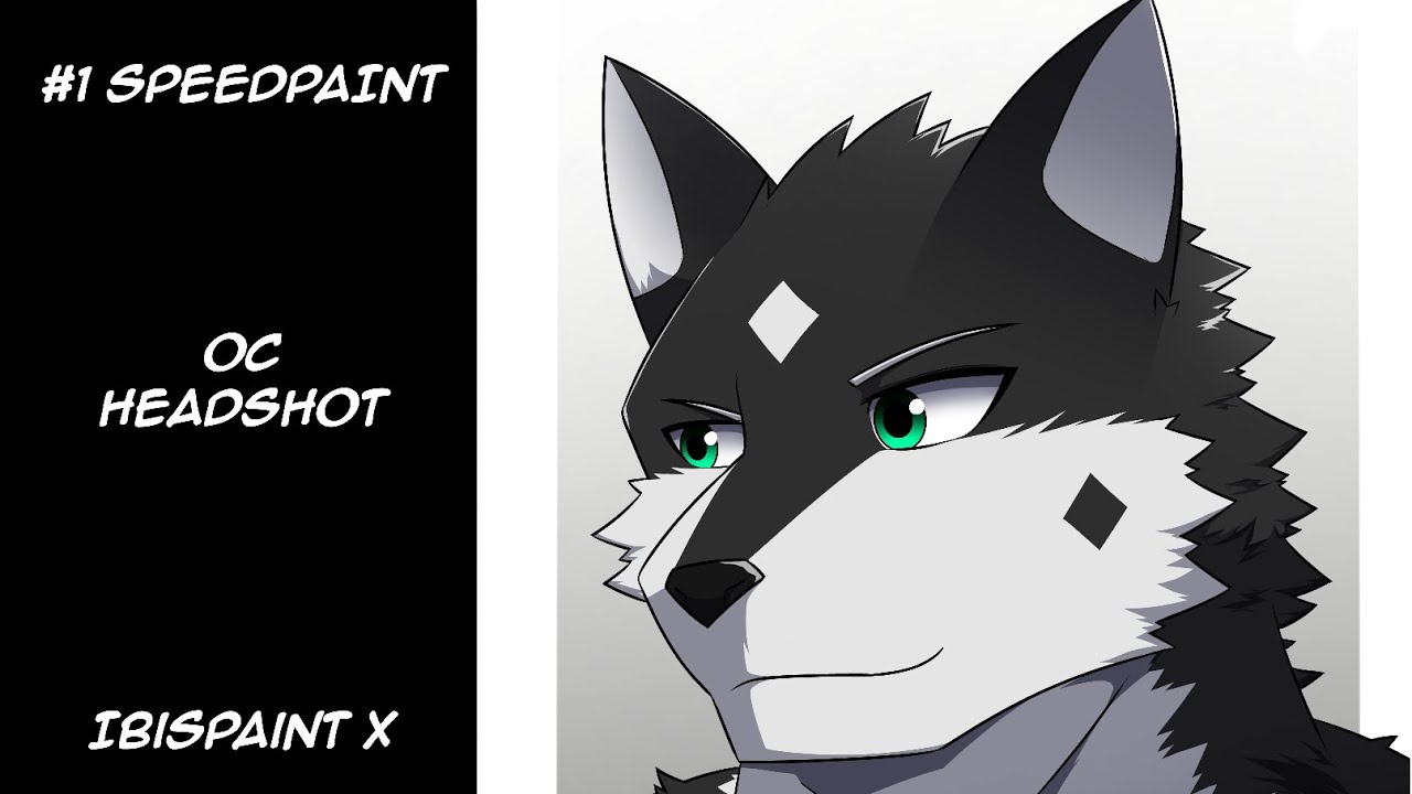 [Speedpaint #1] OC Headshot || Ibis Paint X - YouTube