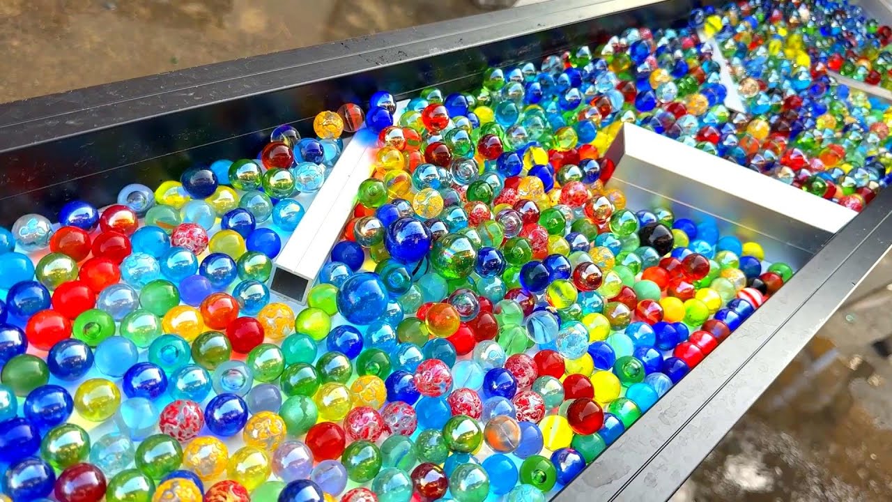 Marble Run ☆ Long 3-tiered kneading bowl course