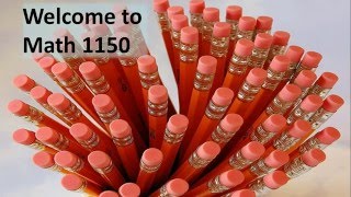Math 1150 intro