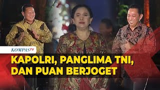 Bikin Jokowi Ngakak! Kapolri, Panglima TNI, dan Puan Joget 'Ikan dalam Kolam' di Istana Berbatik