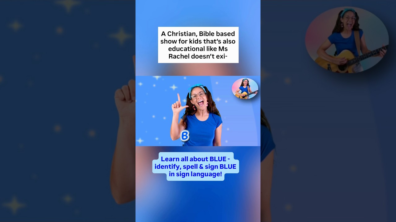 Learn Colors & Blue for toddlers with Christian Ms Rachel!