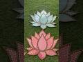 Lotus wall hanging 🪷| #shorts #craftideas #craft #diy #lotus #handmade #unique #trending #lotus