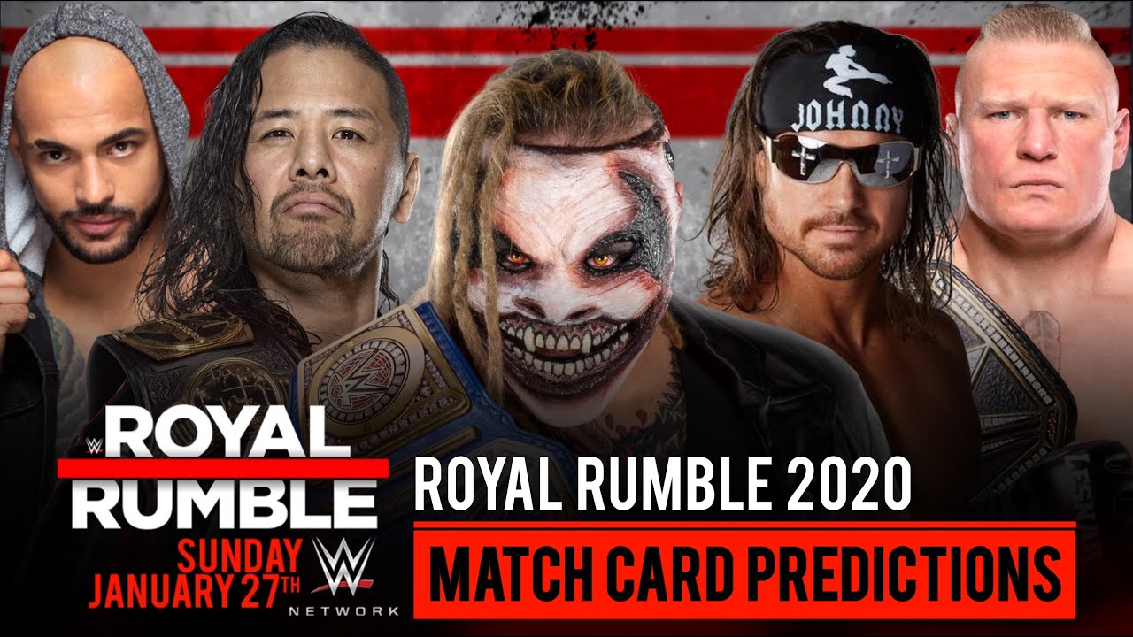 Royal Rumble 2020 Match Card Predictions