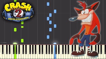Boulder Bonus Round - Crash Bandicoot 2 [Piano Tutorial] Synthesia MIDI Cover ♫ ゆきだま ゴロゴロ ピアノ 楽譜 音楽