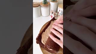 chocolate roll cake ?delicious recipe viral youtubeshorts ytshorts yummy views cake