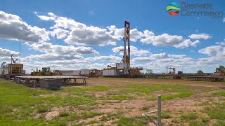 Time-lapse drilling of gas well