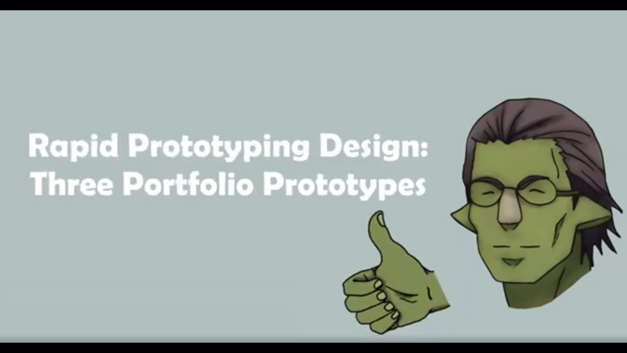 Rapid prototyping design: three prototypes - YouTube