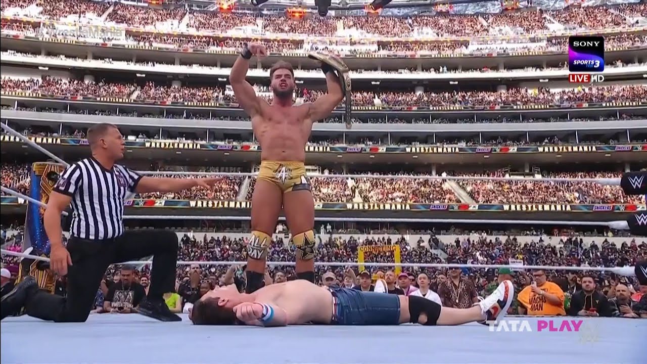 Austin Theory ultimately Beat John Cena Wrestlemania 39 YouTube