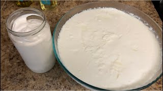 Homemade yoghurt/ Homemade Qurot ( ماست خانگى) ( قوروت خانگى)
