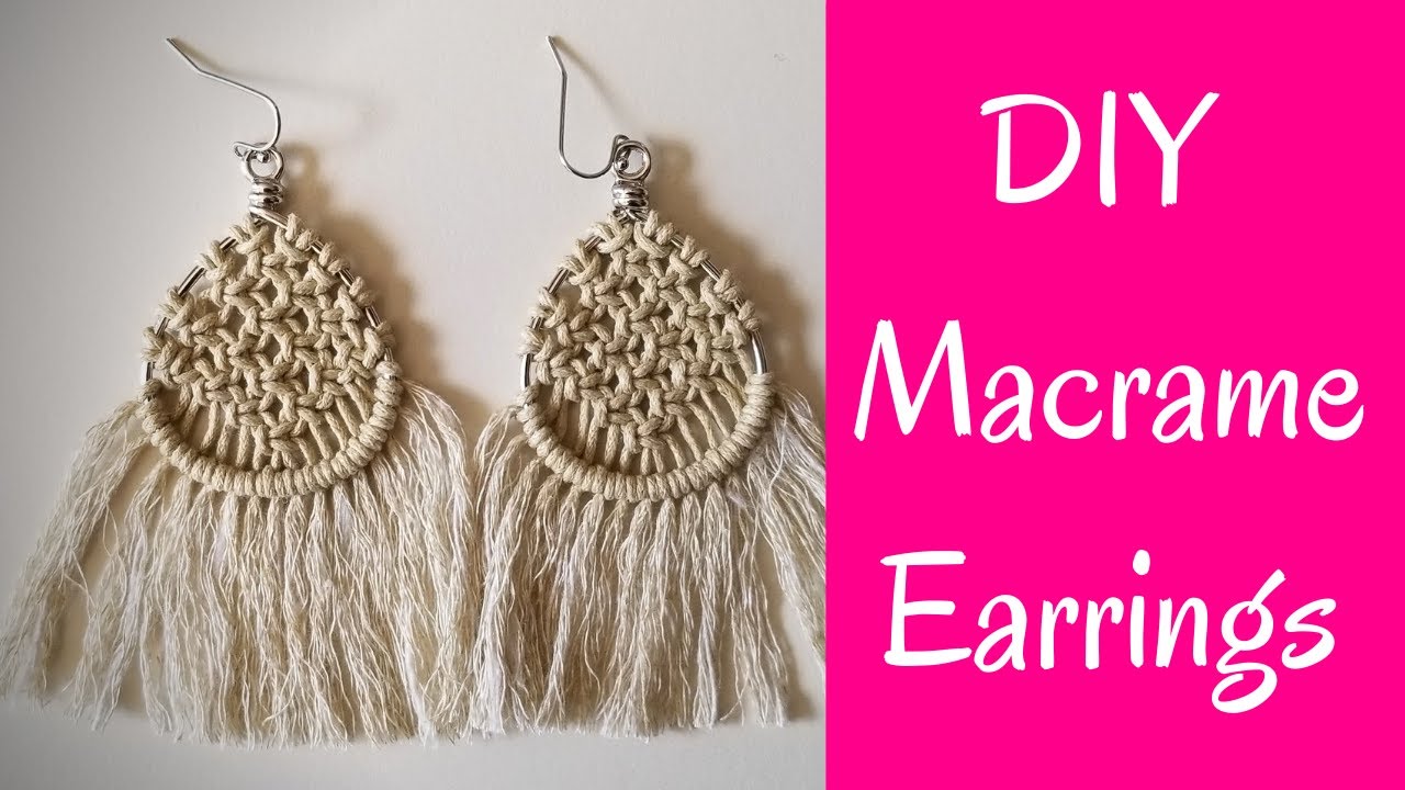 Diy Macrame Earrings Tutorial - Do It Yourself