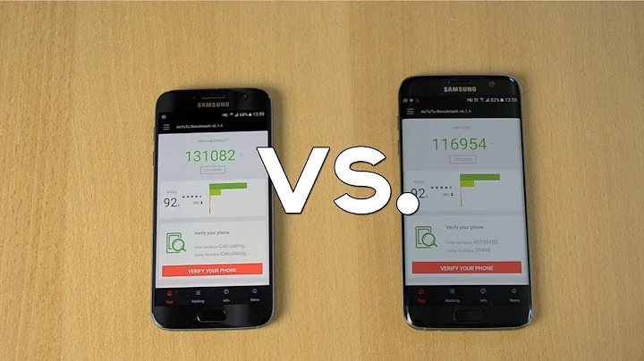 Samsung Galaxy S7 vs. S7 EDGE Benchmarks! - Which is Faster?