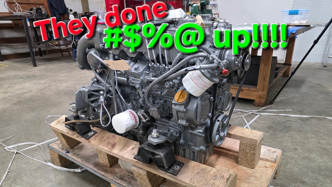 ⁣The freight company literally dropped this engine on it's HEAD....