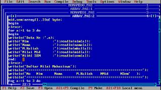 ARRAY ( PASCAL-10)