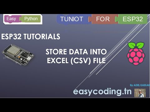 ESP32 tutorial B-13: Saving data to Excel (CSV) file