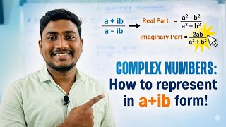 How to Represent Complex Numbers in a+ib Form | Easy Method | Mandawad Maths Academy 