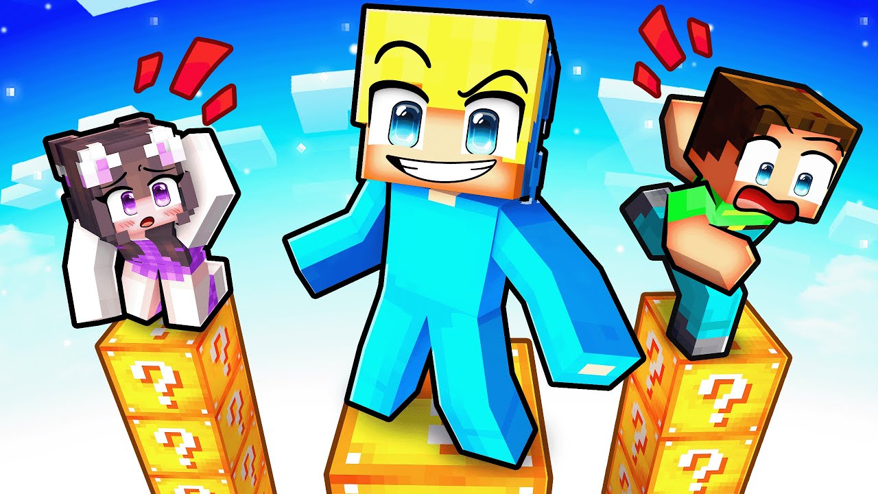 Eingesperrt auf Lucky Block Türmen in Minecraft!