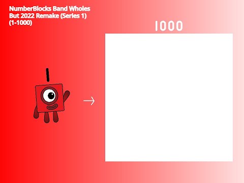 NumberBlocks Band Wholes But 2022 Remake (Series 1) 1-200 (1-1000)