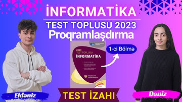 Proqramlaşdırma python.Test izahı