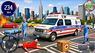 Simulatore di soccorso urbano in ambulanza 3D - Guida di ambulanza per i servizi di emergenza 911... screenshot 2