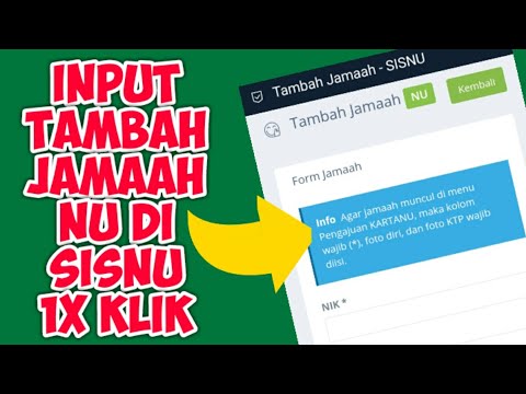 SISNU QUDET (QUICK DATA ENTRY) - ISI FORM JAMAAH BARU 1X KLIK CUMA PAKAI VBA EXCEL + IE