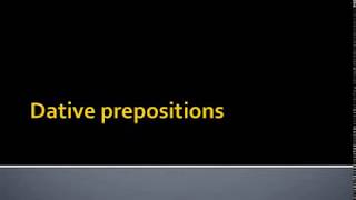 dative preps