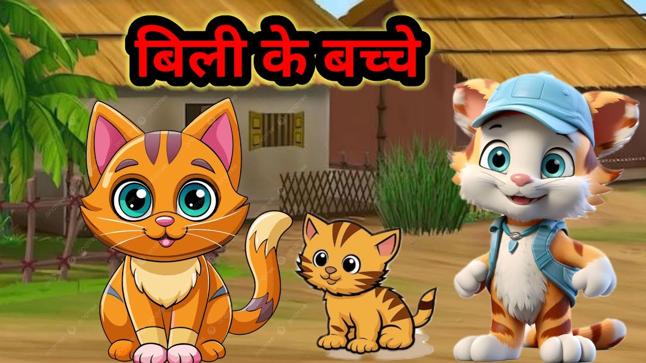 Billi ke Bache | Cat Cartoon | Cat story |Cat| Kittens | cat funny ...