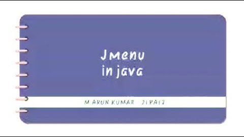 Java - JMenu