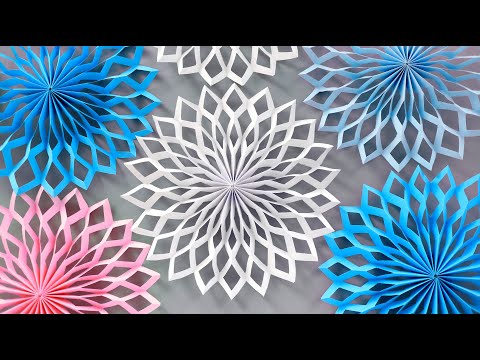 ❄️ СНЕЖИНКА ИЗ БУМАГИ ❄️ 3D PAPER SNOWFLAKE ❄️